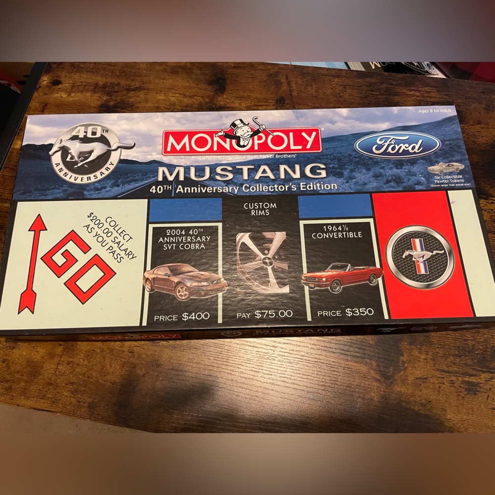 40th Anniversary Ford Mustang Edition Monopoly